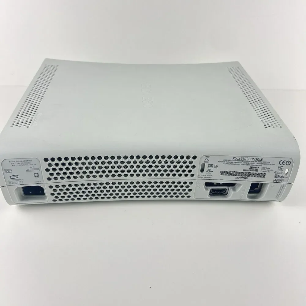 Xbox 360 Original Model White, Powers On But No Video, PARTS ONLY, READ